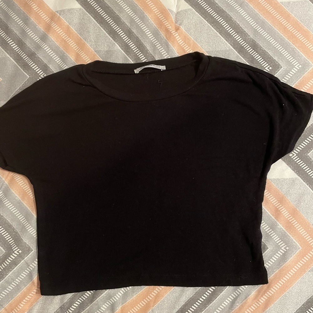Zara black crop top